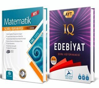 BKM Kitap AYT Matematik Soru Bankası Bilgi Sarmal + AYT IQ Edebiyat Soru Bankası Prf Yayınları 2`li Set - 1