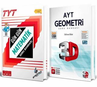 BKM Kitap TYT Gün Gün Matematik Soru Bankası + TYT Matematik Soru Bankası 3D Yayınları 2`li Set - 1