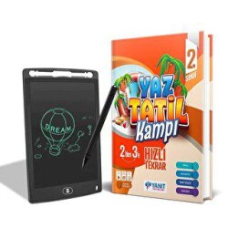 BKM Kitap Yanıt 2. Sınıf Yaz Tatil Kitabı + Yazma Tableti Çizim Tahtası Hediyeli - BKM Kitap