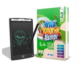 BKM Kitap Yanıt 3. Sınıf Yaz Tatil Kitabı + Yazma Tableti Çizim Tahtası Hediyeli - BKM Kitap