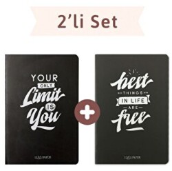 Blackboard Düz Twins 2 Defter Takım - Elaspaper