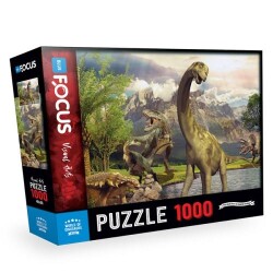 1000 Parça World Of Dinosaurs Dinozorların Dünyası Blue Focus Yayınları - Blue Focus Yayınları
