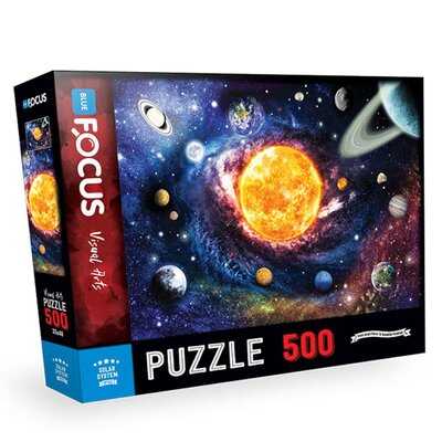 500 Parça Solar System Güneş Sistemi Blue Focus Yayınları