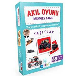 Blue Focus Memory Game Akıl Oyunu Taşıtlar 48 Parça