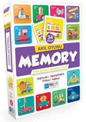 34 Parça Memory Taşıtlar Akıl Oyunu - Blue Focus Yayınları