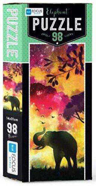 Blue Focus Puzzle Elephant 98 Parça - Blue Focus Yayınları