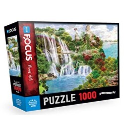 1000 Parça Forest And Waterfall Orman Ve Şelale Blue Focus Yayınları - Blue Focus Yayınları