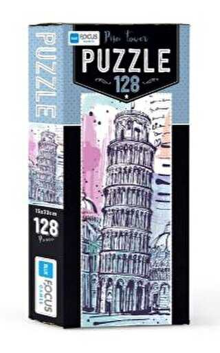 Blue Focus Pisa Tower 128 Parça Puzzle