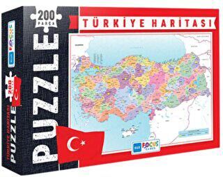 Türkiye Haritası Kutulu 200 Parça Puzzle Blue Focus - 1