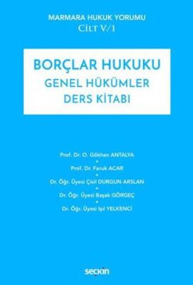 Borçlar Hukuku Genel Hükümler Ders Kitabı - 1