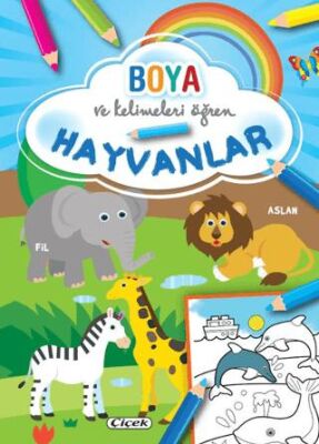 Boya ve Kelimeleri Öğren - Hayvanlar - 1
