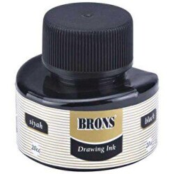 Brons Çini Mürekkebi Siyah 20Cc - Brons