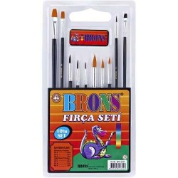 Brons Fırça Seti 10Lu - 1