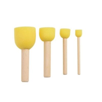 Brons Süngerli Tampon 4`lü Renkli - 1