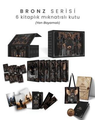 Bronz Serisi 6 Kitaplık Mıknatıslı Kutu - Yan Boyamalı - 1