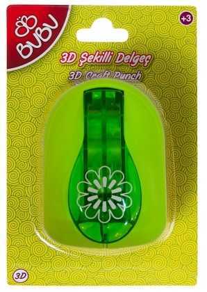 BuBu Şekilli 3D Delgeç Çiçek