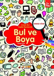 Bul ve Boya - Kırmızı Kitap - 0-6 Yaş Yayınları
