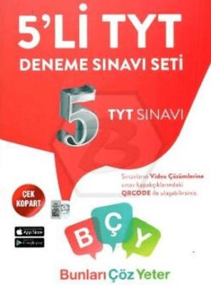Bunları Çöz Yeter 5`li TYT Deneme Sınavı Seti - 1