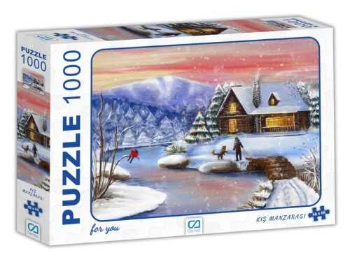 Ca Games 7018 Kış Manzarası 1000 Parça Puzzle