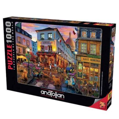Cafe Montmartre 1000 Parça Puzzle - 1