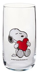 Cam Bardak 365 cc - Snoppy Kalp - Can Dükkan