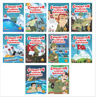 Çanakkale`nin Ölümsüz Kahramanları 10 Kitap Set - Damla Yayınevi