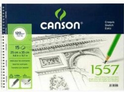 Canson 1557 Resim Ve Çizim Blok 120Gr 25X35 15Yp - Canson