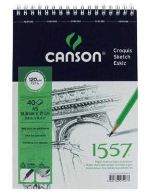Canson 1557 Resim Ve Çizim Blok 120Gr A5 40Yp 512040A5Us - 1