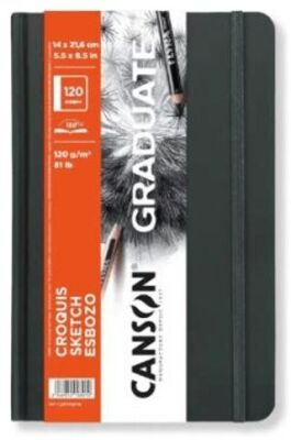 Canson BK Cangrabk Sert Kapaklı Çizim Defteri 120Gr 14X21,6 60 Sayfa - 1