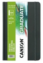 Canson BK Cangrabk Sert Kapaklı Çizim Defteri 160Gr 14x21,6 104 Sayfa - Canson