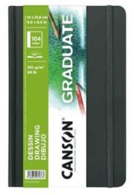 Canson BK Cangrabk Sert Kapaklı Çizim Defteri 160Gr 14x21,6 104 Sayfa - 1