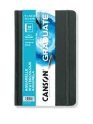Canson CAN Graduate Suluboya Sert Kapak Defter Dikey 250Gr 14x21,6 56 Sayfa - 1