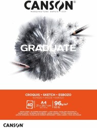 Canson PAD Cangrad Sketch 40 Sayfa A4 96Gr Eskiz Bloğu - Canson