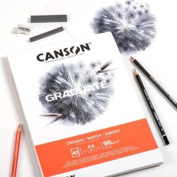 Canson PAD Cangrad Sketch 40 Sayfa A4 96Gr Eskiz Bloğu - 4