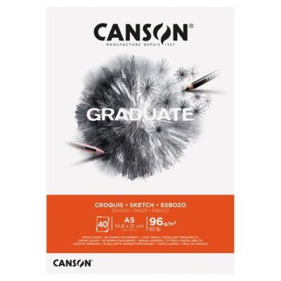Canson PAD Cangrad Sketch 40 Sayfa A5 96Gr Eskiz Bloğu - 1