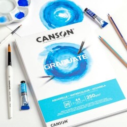 Canson PAD Cangrad Suluboya Bloğu 20 Sayfa A4 250Gr - Canson