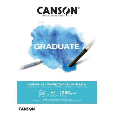 Canson PAD Cangrad Suluboya Bloğu 20 Sayfa A4 250Gr - 2