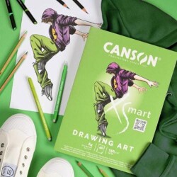 Canson PAD Xsmart Drawing Art Çizim Bloğu A4 150Gr 40 Sayfa - Canson