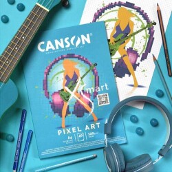 Canson PAD Xsmart Pixel Art Çizim Bloğu A4 120Gr 40 Sayfa - Canson