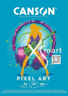Canson PAD Xsmart Pixel Art Çizim Bloğu A4 120Gr 40 Sayfa - 2