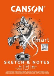 Canson PAD Xsmart Sketch & Notes Çizim Bloğu A4 90Gr 50 Sayfa - 2