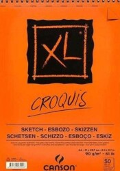 Canson Xl Croquis Spiralli Eskiz Defteri 90Gr A4 Boy 50 Yaprak - Canson