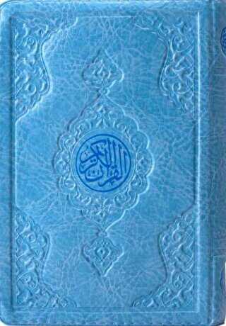 Çanta Boy Kur`an-ı Kerim Mavi, Kılıflı, Mühürlü