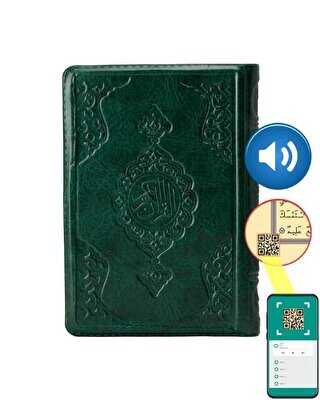 Çanta Boy Kur`an-ı Kerim Yeşil, Kılıflı, Mühürlü - Hayrat Neşriyat