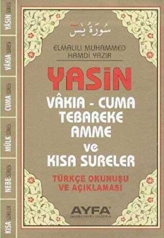 Çanta Boy Türkçeli Üçlü Yasin - Fihristli Ayfa043F - Ayfa Basın Yayın