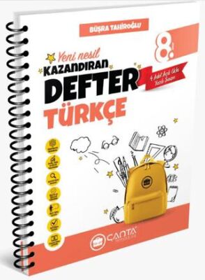 Çanta Yayınları 8.Sınıf Türkçe Okula Yardımcı Kazandıran Defter - 1