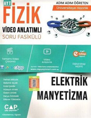 Çap Yayınları Çap Fizik Elektrik Manyetizma Konu Anlatımlı Soru Bankası - 1