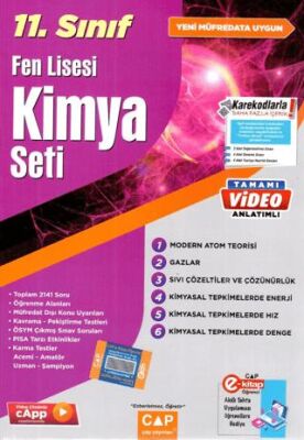 Çap Yayınları 11. Sınıf Fen Lisesi Kimya Seti - 1