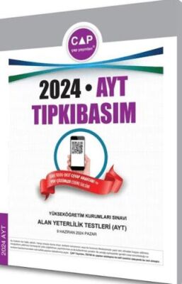 Çap Yayınları 2024 AYT Tıpkı Basım - 1