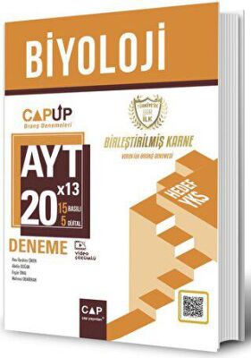Çap Yayınları AYT Biyoloji 20 X 13 Up Deneme - 1